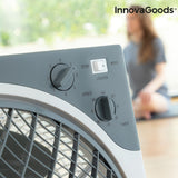 InnovaGoods Box Bodenventilator Ø 30 cm 50 W Weißgrau