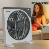 InnovaGoods Box Bodenventilator Ø 30 cm 50 W Weißgrau