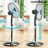 Ventilatore a Piantana InnovaGoods Ø 40 cm 50W Grigio blu