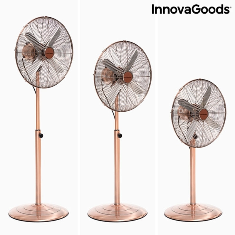 Ventilatore a Piantana Copper Retro InnovaGoods Ø 40 cm 55W