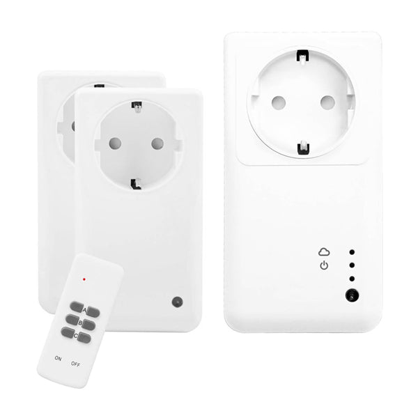 Prese Wi-Fi Intelligenti con Telecomando Smartwares SH5SETGW (pacco da 3)