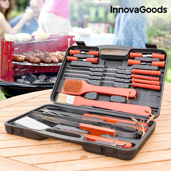 Valigetta Barbecue Barbecase InnovaGoods IG116868 18 Pezzi (Ricondizionati A+)