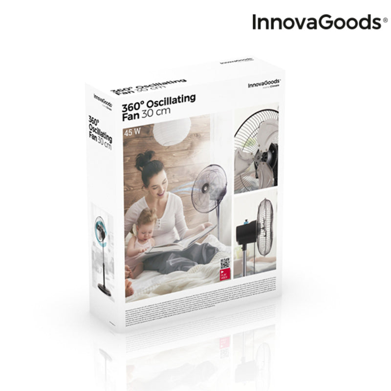 Ventilatore a Piantana InnovaGoods ‎IG814236 60W Nero (Ricondizionati A+)