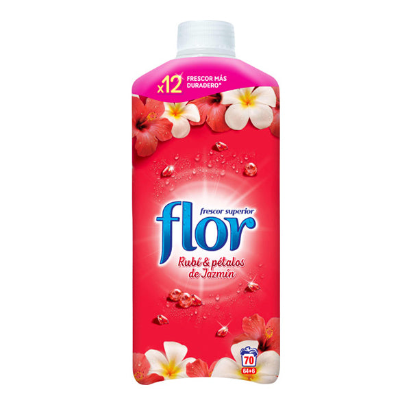 Ammorbidente Concentrato Flor Red Rubino e Petali di Gelsomino 1,5 L (70 Lavaggi)