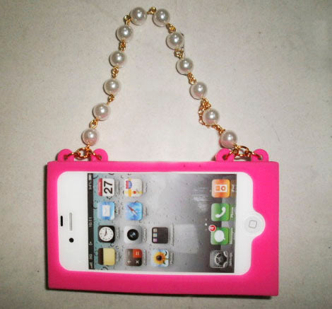 Funda iPhone 4/4S Bolso con Perlas Gadget and Gifts