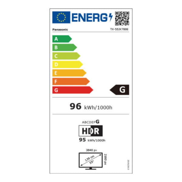 Panasonic Corp. TX-55JX700E 55 "4K Ultra HD LED WiFi LED Smart TV