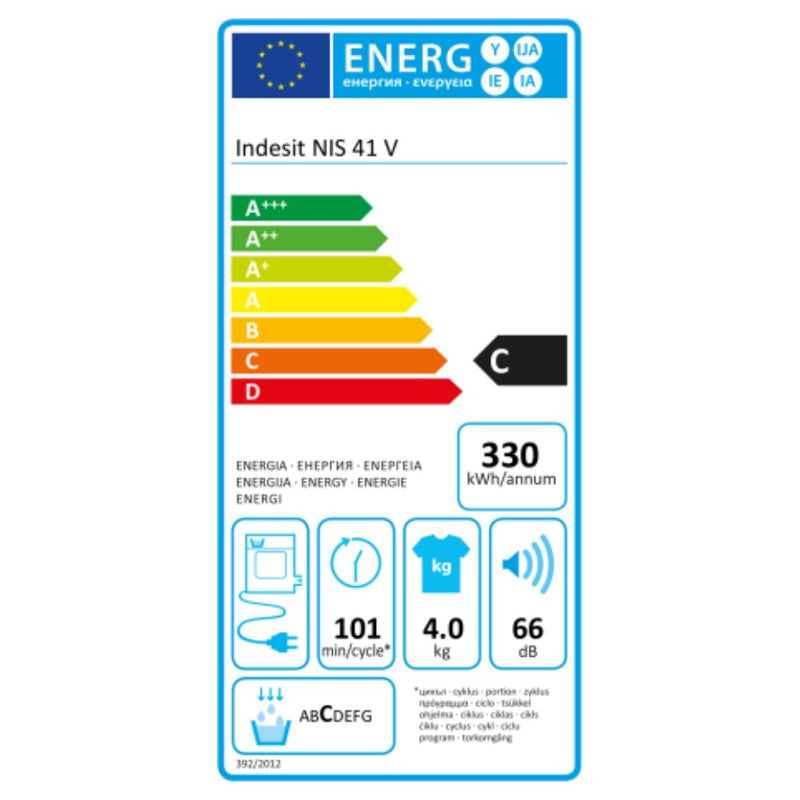 Kondensationstrockner Indesit NIS41V 4 Kg Weiß