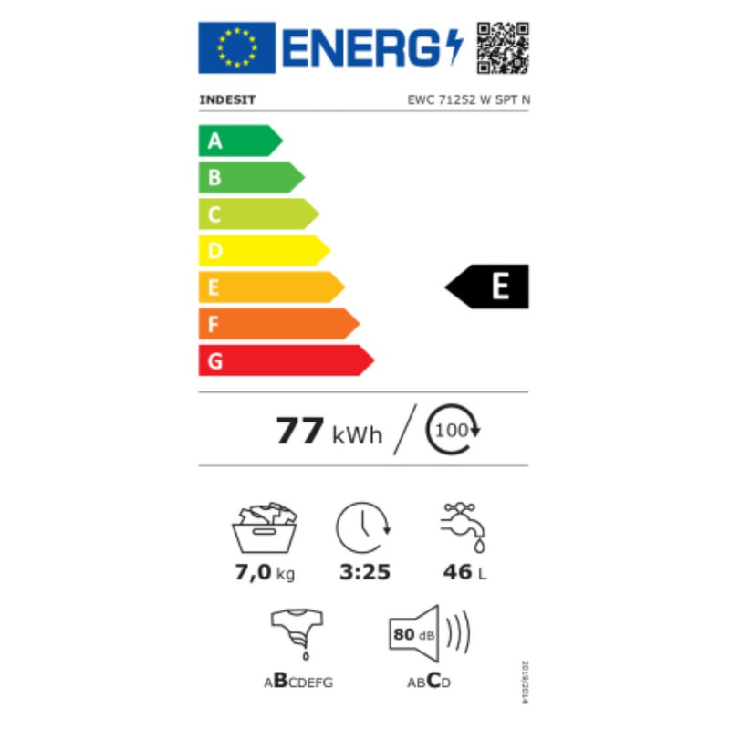 Lavatrice Indesit EWC71252WSPTN  1000 rpm Bianco 7kg