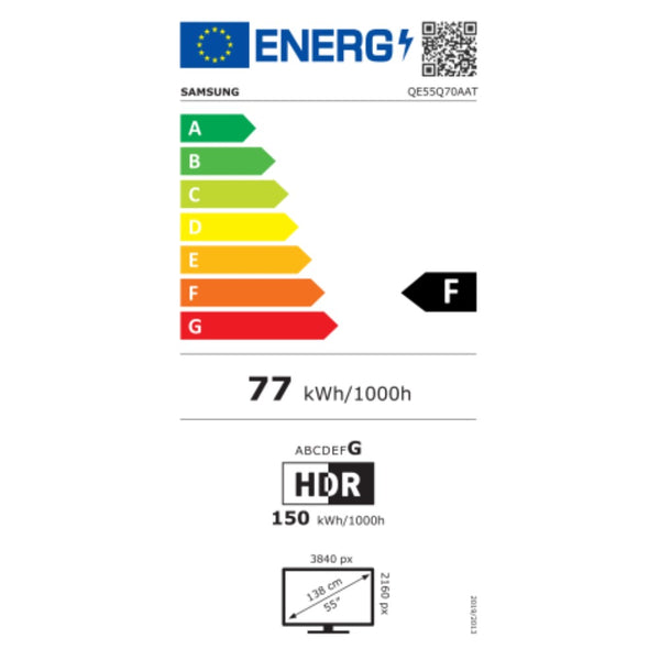 Smart TV Samsung QE55Q70A  55" 4K ULTRA HD QLED TIZEN