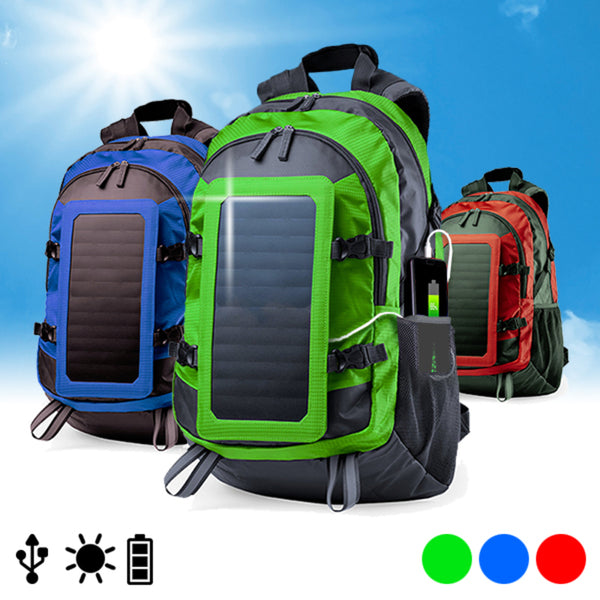 Zaino Caricabatterie con Pannello Solare 146329 6.5W 40 L