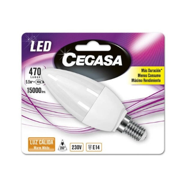 Bulbe LED Candela Cegasa E14 5.5 W A +