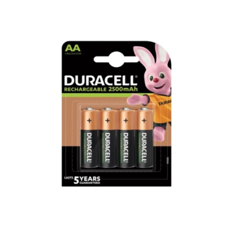 Durcell Durdllr6p4b aa nimh 2500 mAh (4 PCs) wiederaufladbare Batterien