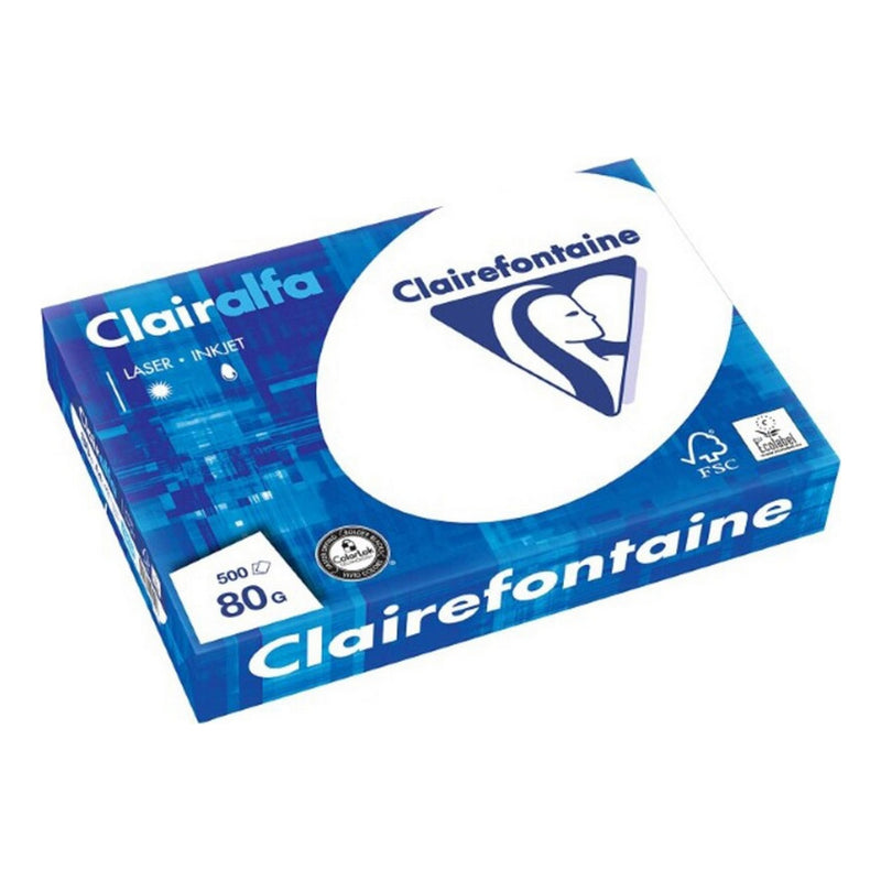 Carte à imprimer Clairefontaine 1979c A4 80 g / m2 blanc (500 pcs) (rénové A +)