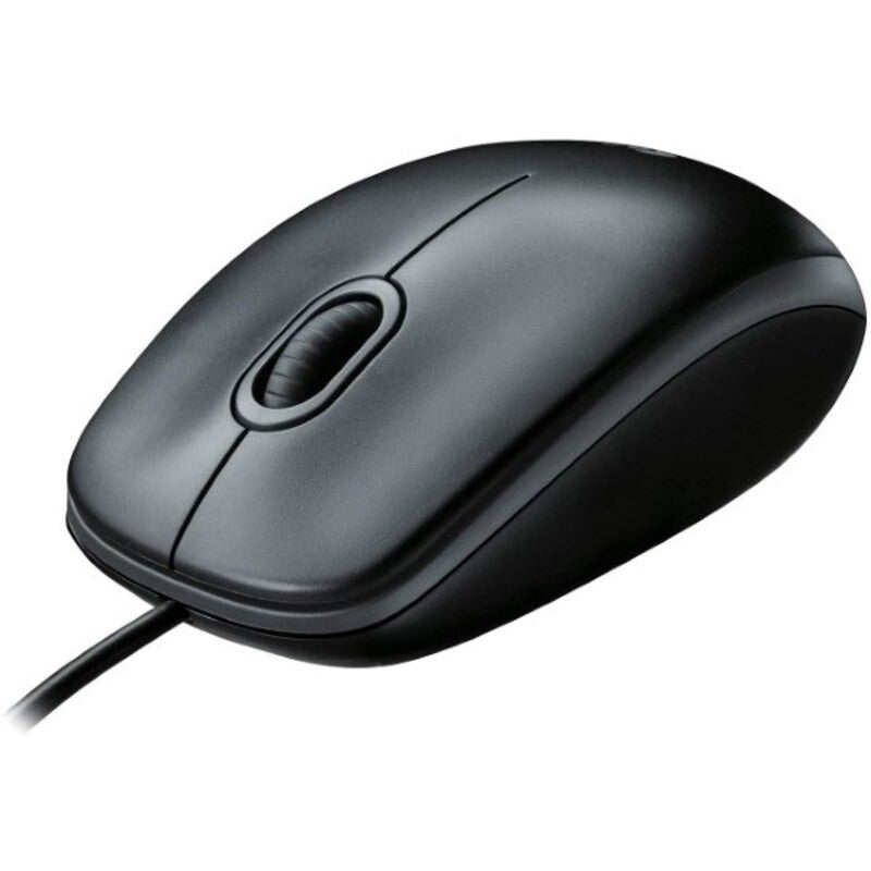 Maus mit Kabel und optischem Sensor Logitech B100 Schwarz (Refurbished A)