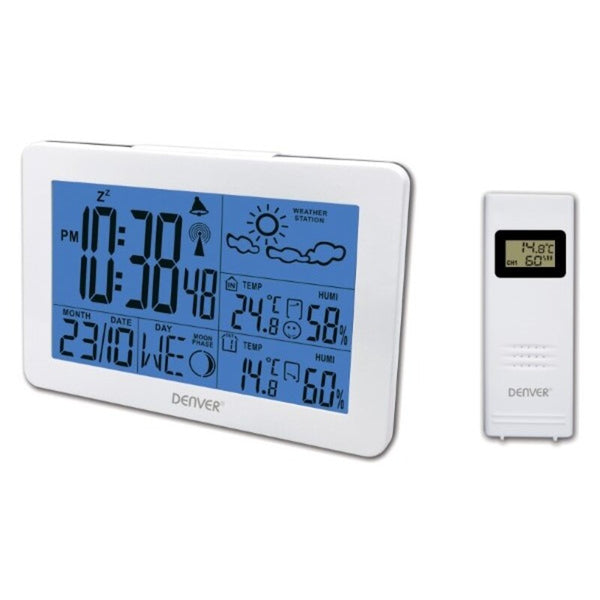 Stazione Meteorologica Multifunzione Denver Electronics WS-530 Bianco - zannishop