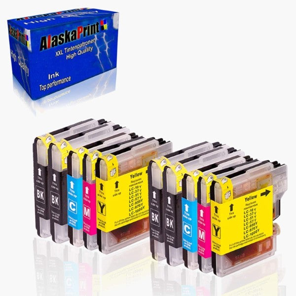 Kompatibel Tintenpatrone LC1000 LC970 (10 pcs) (Restauriert A+)